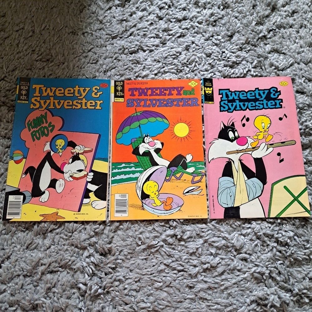 Tweety and Sylvester Comic Book gold key vintage Set of 3
